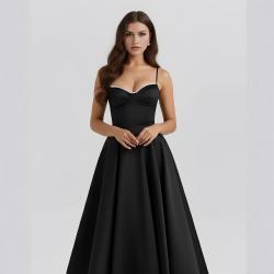 Womens Strap Sexy Sassy Midi Dress