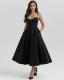 Womens Strap Sexy Sassy Midi Dress