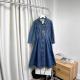 Slimming Chic Relaxed-fit Waist-cinching Denim Dress