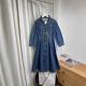Slimming Chic Relaxed-fit Waist-cinching Denim Dress