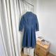 Slimming Chic Relaxed-fit Waist-cinching Denim Dress
