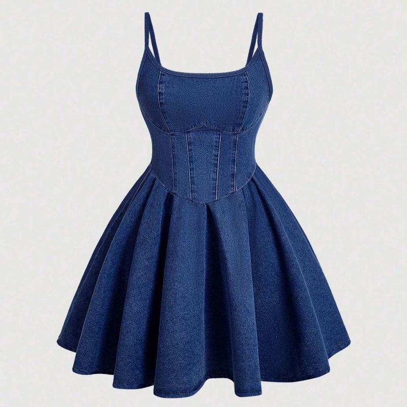 Womens Sweet Strap-style Fashionable Casual Dress