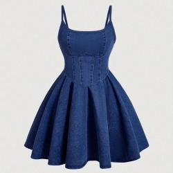 Womens Sweet Strap-style Fashionable Casual Dress