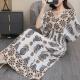 Ethnic Style V Neck Short Sleeve Dress For Women