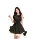 Thousand-Gold-Wealth Wind Little Black Dress Womens Dress