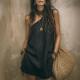 Bohemian-style Vintage Tassel Mini Dress