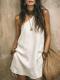 Bohemian-style Vintage Tassel Mini Dress