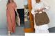 Bat-sleeved V-neck Slit Dress Summer Short Sleeve Elastic Waist Long Dresses