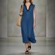 Womens Lightweight Knit Sleeveless Midi Dress For Vacation