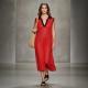 Womens Lightweight Knit Sleeveless Midi Dress For Vacation