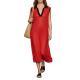 Womens Lightweight Knit Sleeveless Midi Dress For Vacation
