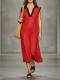 Womens Lightweight Knit Sleeveless Midi Dress For Vacation