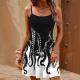 Stylish Edgy Slim-fit Strap Mini Dress