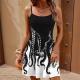 Stylish Edgy Slim-fit Strap Mini Dress