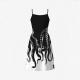 Stylish Edgy Slim-fit Strap Mini Dress