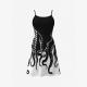 Stylish Edgy Slim-fit Strap Mini Dress