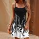 Stylish Edgy Slim-fit Strap Mini Dress