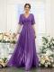 Sexy Slit Soft Satin Evening Gown For Banquets