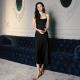 Womens Silk Slip-Neckline Minimalist Nightdress