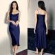 Womens Silk Slip-Neckline Minimalist Nightdress