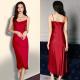 Womens Silk Slip-Neckline Minimalist Nightdress