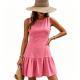 New European And American-style Solid-color Womens Dress