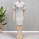 Womens Retro French-Style Knitted Casual Dress