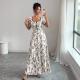 Womens Retro Elegant Floral Print Dress