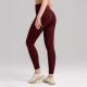 Womens High-Waist Butt-Lifting Fleece-Lined Nude-Feel Sports Tight Yoga Pants