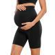 Maternity Capri Yoga Pants High-waisted Belly-supporting Seamless