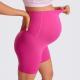 Maternity Capri Yoga Pants High-waisted Belly-supporting Seamless