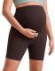 Maternity Capri Yoga Pants High-waisted Belly-supporting Seamless