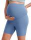Maternity Capri Yoga Pants High-waisted Belly-supporting Seamless