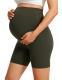 Maternity Capri Yoga Pants High-waisted Belly-supporting Seamless