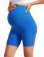 Maternity Capri Yoga Pants High-waisted Belly-supporting Seamless