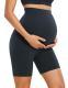 Maternity Capri Yoga Pants High-waisted Belly-supporting Seamless