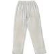 European And American-style Embroidered Lace-Patchwork Elastic-Waist Cropped Pants
