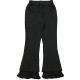 Spliced Mesh Cutout Versatile Casual Pants
