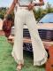 Summer Loose Casual Trousers Resort-style Designer Pants