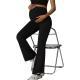 Maternity High Waist Flared Leg Pants  Tummy Support Butt Lifting Legging Style Casual Trousers For Fall Winter