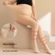 Womens Leg-Enhancing Tights Lightweight Fleece Base-Layer Pantyhose For Spring