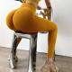 High-waisted Tummy-control Butt-lifting Yoga Pants In Solid Colors