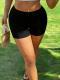 High-Waisted Stretchy Tight Shorts With Polka Dots Plaid And Leopard Print Yoga Hot Pants