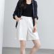 Summer White Tencel Linen Shorts