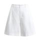 Summer White Tencel Linen Shorts
