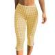 Womens Plaid Knitted Stretch Leggings Casual Pants