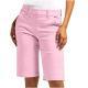 Womens Twill Capri-length Casual Bottom Pants