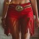 Womens Casual Sexy Tassel Mini Skirt With A Sheath Fit