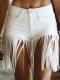 Womens Casual Sexy Tassel Mini Skirt With A Sheath Fit
