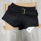 High-waisted Figure-flattering Edgy Yet Minimalist A-line Hot Pantsversatile And Easy To Style